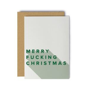 merry fucking christmas holiday card