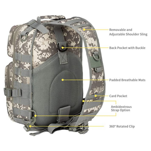 jupitergear tactical military sling backpack 15l shoulder bag molle jupitergear tactical military sling backpack 15l shoulder bag molle