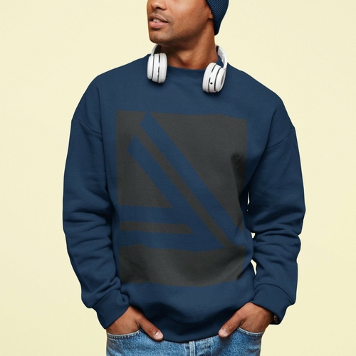 men's double slanted logo crewneck sweatshirt men's double slanted logo crewneck sweatshirt
