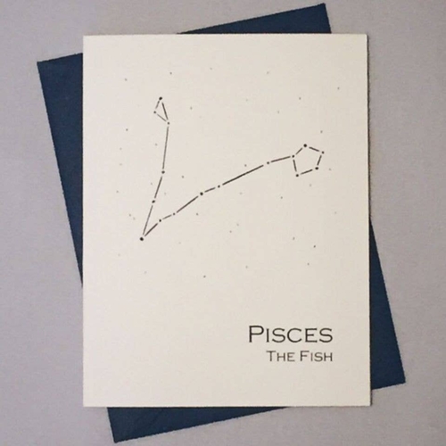 pisces constellation zodiac sign birthday card pisces constellation zodiac sign birthday card
