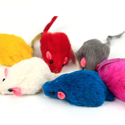 10 pcs plush mouse cat toys (random color) 10 pcs plush mouse cat toys (random color)